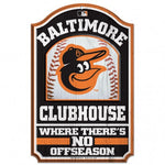 Orioles Wood Sign 11x17 Clubhouse