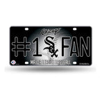 White Sox #1 Fan Metal License Plate Tag