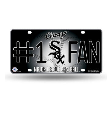 White Sox #1 Fan Metal License Plate Tag