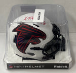 Falcons Mini Helmet Speed Lunar Eclipse - Kyle Pitts - Autographed w/ Beckett Authentication