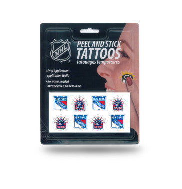 Rangers Sticker Tattoos NHL