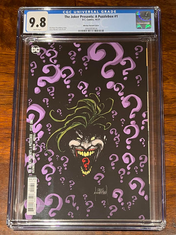 Joker Presents a Puzzlebox Issue #1 2021 Merino Variant Cover CGC Graded 9.8 Comic Book