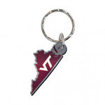 Virginia Tech Keychain State