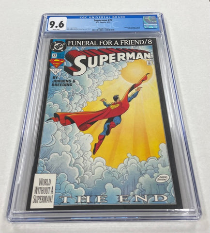 Superman Issue #77 Year 1993 CGC Graded 9.6 Comic