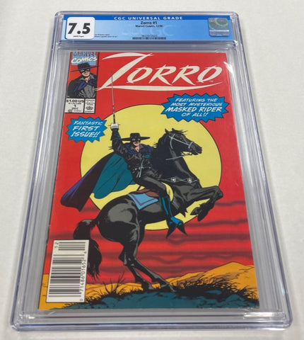 Zorro Issue #1 Year 1990 CGC Graded 7.5 Comic Book