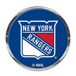 Rangers Auto Emb Meta Color NHL