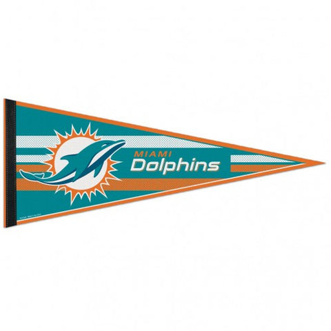 Dolphins Triangle Pennant 12"x30"