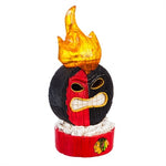 Blackhawks Lit Tiki Ball Statue