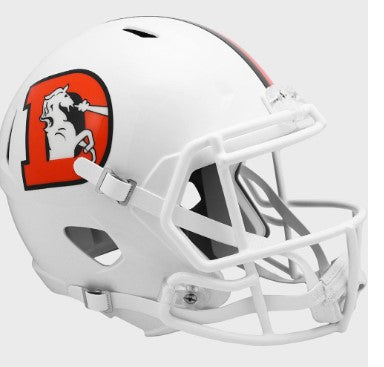 CLEVELAND BROWNS WHITE 2023 ALTERNATE FOOTBALL MINI HELMET WITH