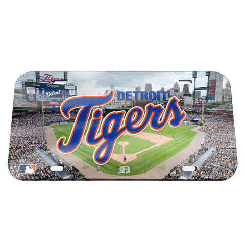 Tigers Laser Cut License Plate Tag Acrylic Color Field