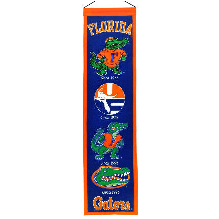 Gators 8"x32" Wool Banner Heritage