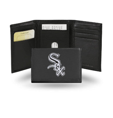 White Sox Leather Wallet Embroidered Trifold