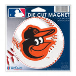 Orioles Die Cut Magnet 4.5 x 5 Ball
