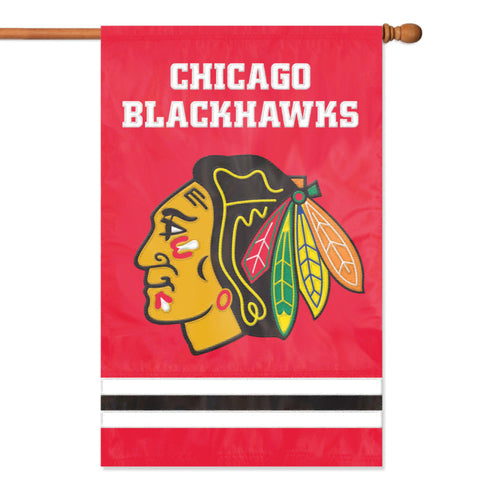 Blackhawks Premium Vertical Banner House Flag 2-Sided