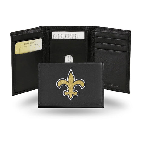 Saints Leather Wallet Embroidered Trifold