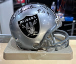 Raiders Mini Helmet - Raymond Chester - Autographed w/ Certificate of Authenticity
