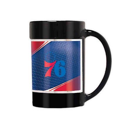 76ers 15oz Coffee Mug Wrap Black