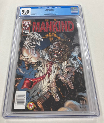 Mankind Issue #1 Year 1999 CGC Graded 9.0 Comic Book