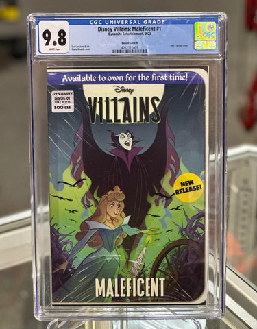 Disney Villains: Maleficent Issue #1 2023 VHS Variant CGC Graded 9.8 Comic Book