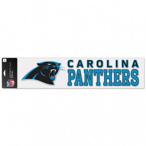 Panthers 4x17 Cut Decal Color NFL