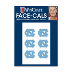 Tarheels Face Cals Tattoos 6-Pack