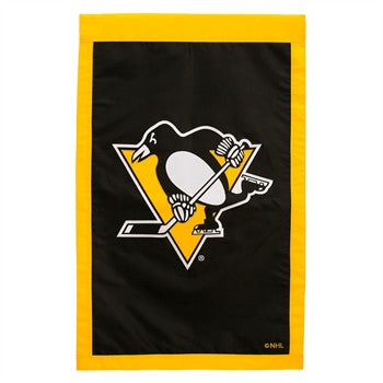 Penguins Vertical House Flag Applique