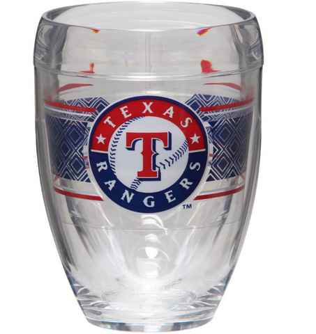 Rangers 9oz Stemless Wine Glass Tervis MLB
