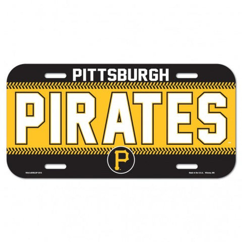 Pirates Plastic License Plate Tag