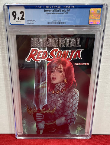 Immortal Red Sonja Issue #6 2022 CGC Graded 9.2 Comic