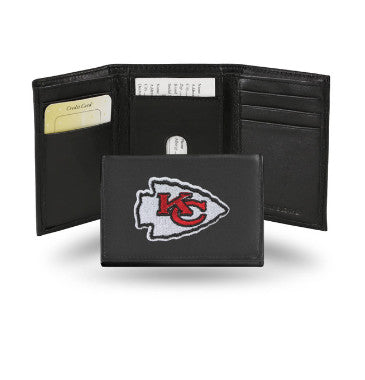 Chiefs Leather Wallet Embroidered Trifold