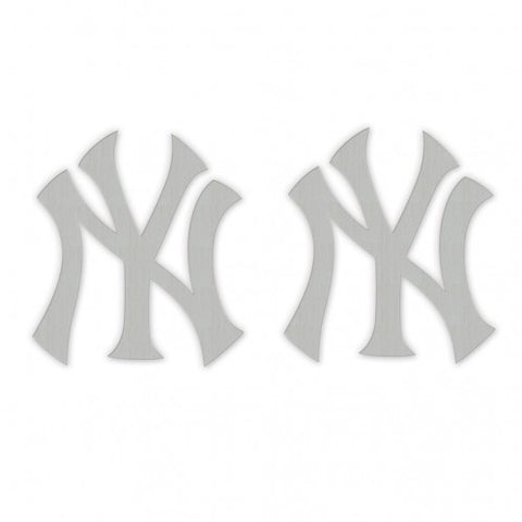 Yankees Earrings Stud Logo "NY" Silver