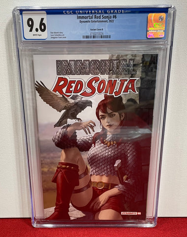 Immortal Red Sonja Issue #6 Variant Cover B 2022 CGC Graded 9.6 Comic