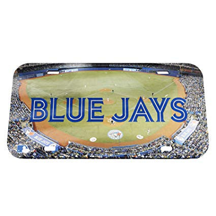 Blue Jays Laser Cut License Plate Tag Acrylic Color Field