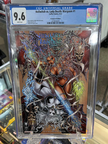 Hellwitch vs. Lady Death Wargasm Issue #1 Premium Foil Edition CGC Graded 9.6 Comic Book