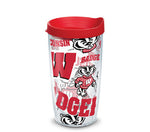Wisconsin 16oz All Over Tervis w/ Lid