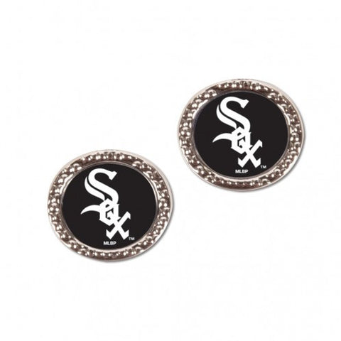 White Sox Earrings Stud CRound