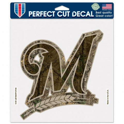 Brewers 8x8 DieCut Decal Camouflage