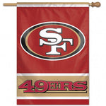 49ers Vertical House Flag 1-Sided 28x40