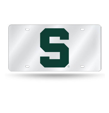Spartans Laser Cut License Plate Tag Silver