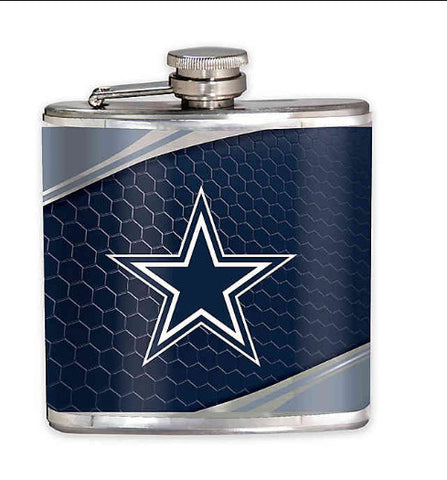 Cowboys Flask Metallic Wrap