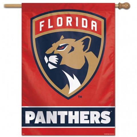Panthers Vertical House Flag 1-Sided 28x40 Logo NHL