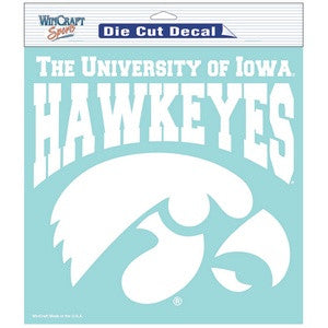 Iowa 8x8 DieCut Decal White