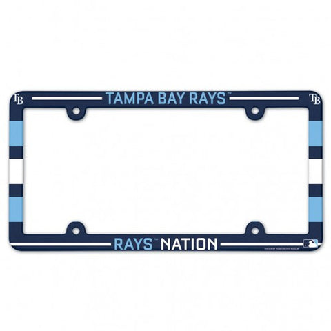 Rays Plastic License Plate Frame Color Printed