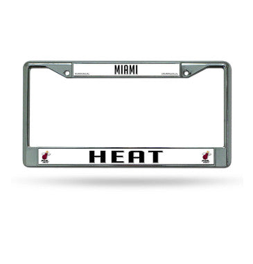 Heat Chrome License Plate Frame Silver