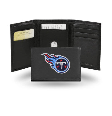 Titans Leather Wallet Embroidered Trifold