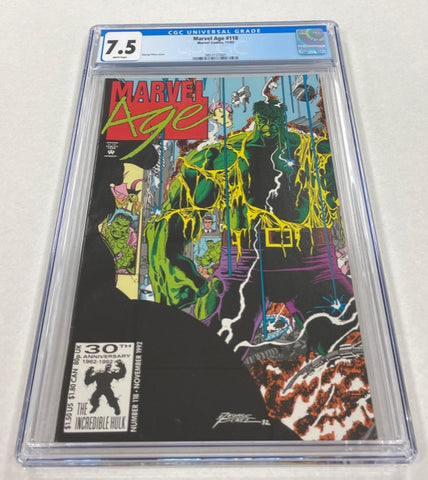 Marvel Age Issue #118 Year 1992 CGC Graded 7.5 Comic Book