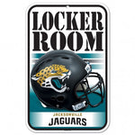 Jaguars Plastic Sign 11x17 Locker Room White