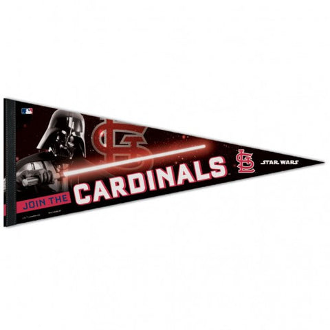 Cardinals Triangle Pennant Premium Rollup 12"x30" Star Wars Vader MLB