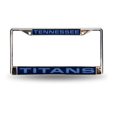 Titans Laser Cut License Plate Frame Silver