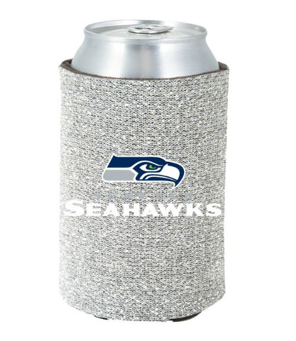 Seahawks Can Coolie Glitter Silver